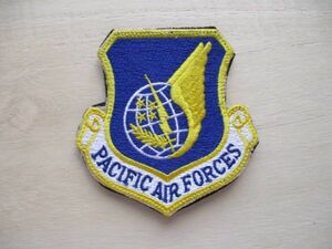 【送料無料】アメリカ空軍PACIFIC AIR FORCESパッチ刺繍ワッペン/太平洋空軍patchエアフォースAIR FORCE米空軍USAF米軍USミリタリー M24