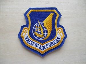 【送料無料】アメリカ空軍PACIFIC AIR FORCESパッチ刺繍ワッペン/太平洋空軍patch革エアフォースAIR FORCE米空軍USAF米軍USレザー M25