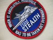 【送料無料】航空自衛隊TEAM STEALTH三沢基地F-35Aパッチ刺繍ワッペン/patch AIR FORCE空自JASDF日本空軍ステルスLightning II M3_画像2