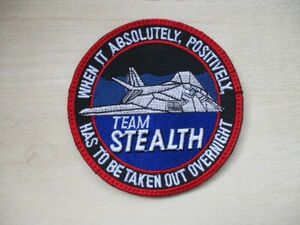 【送料無料】航空自衛隊TEAM STEALTH三沢基地F-35Aパッチ刺繍ワッペン/patch AIR FORCE空自JASDF日本空軍ステルスLightning II M3