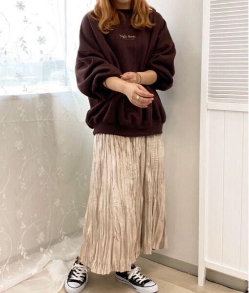 【apres jour】ベロアワッシャースカート(ZOZOTOWN限定アイテム)