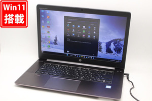 中古訳有 フルHD 15.6型 HP zBook Studio G3 Windows11 六世代i7-6700HQ 16GB 256GB-SSD Quadro M1000M カメラ 無線 Office付 中古パソコン