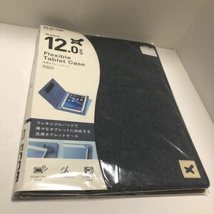 10.6～12.0インチ汎用タブレットケース ファブリック TB-12FCHBK ブラック BLACK