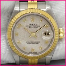 ★ROLEX/ロレックス デイトジャスト 自動巻き 腕時計 79173/シルバー×ゴールド/ステンレス×18K/100m防水/外箱・ケース付き&1906000024_画像1