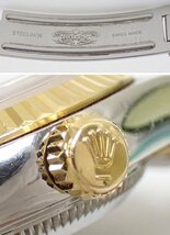 ★ROLEX/ロレックス デイトジャスト 自動巻き 腕時計 79173/シルバー×ゴールド/ステンレス×18K/100m防水/外箱・ケース付き&1906000024_画像6