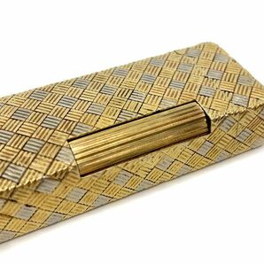 着火確認済 ダンヒル 18K アウタージャケット ローラー式 ガスライター OH済 dunhill ゴールド K18 WG YG 喫煙具 タバコ 煙草 3071207の画像9