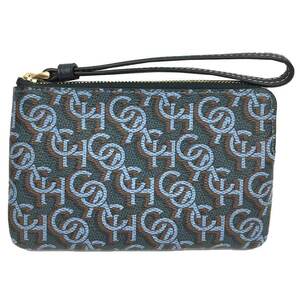 Тренер -тренер Signature Monogram Print Corner Zip Listlet Accessories Vavy AQ8453