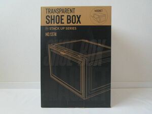 新品未開封 TRANSPARENT SHOE BOX シューズボックス ホワイト 3個セット スニーカー 収納 ケース BOX 靴箱 下駄箱 組み立て式