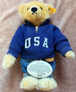 【レア】POLO BEAR STEIFF×RALPH LAUREN USA シュタイフ×ラルフローレン ポロ ベア 3500個　限定