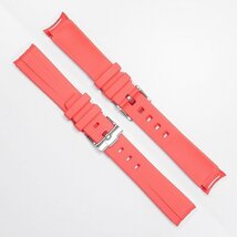 Swatch×OMEGA スウォッチ×オメガ 対応ラバーベルトB 尾錠付き レッド_画像4