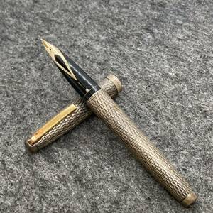 PE238□SHEAFFER シェーファー 万年筆 ペン先 14K インペリアル スターリングシルバー 筆記未確認 ★ネーム入り