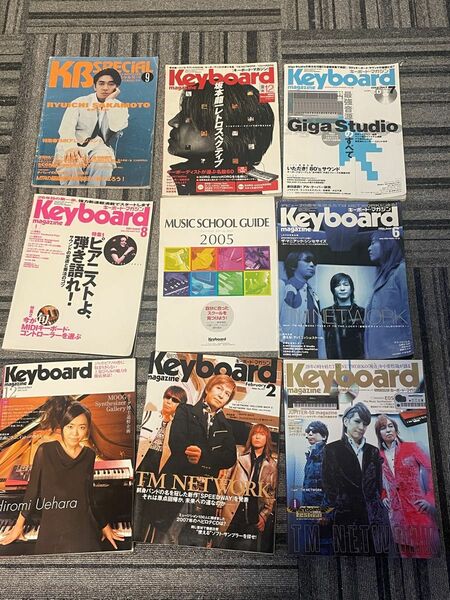 KEYBOARD MAGAZINE TM NETWORK 坂本龍一 9冊