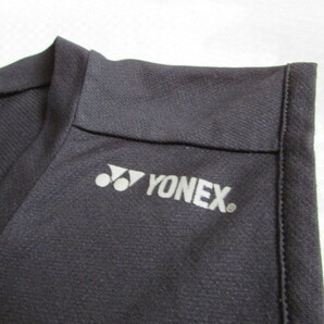 メンズ Mサイズ YONEX ノースリーブ シャツ USED スレ・使用感有り インナーシャツ ヨネックス ブラック系 テニス バドミントン 他の画像2