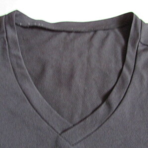 メンズ Mサイズ YONEX ノースリーブ シャツ USED スレ・使用感有り インナーシャツ ヨネックス ブラック系 テニス バドミントン 他の画像3
