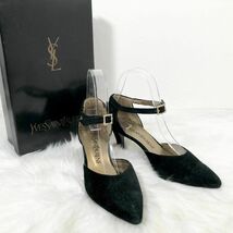 Yves Saint Laurent イヴ サン ローラン スエード パンプス_画像1