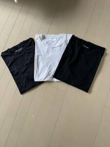 ニールバレット Neil Barrett クルーネック 半袖Tシャツ 3枚セット ホワイト ブラック ネイビー サイズL