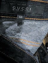 送料込 美品 正規 GUCCI イタリア製 スキニー ジーンズ 44 メンズ Short skinny デニム パンツ グッチ 269319 XZ563_画像8