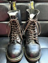 送料込 英国製 ドクターマーチン スチールトゥ 10ホールブーツ 黒 UK5 ブラック 24cm Dr.Martens イングランド製_画像2