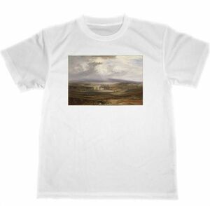 Art hand Auction Joseph Mallord William Turner Dry T-Shirt Masterpiece Painting Turner Raby Castle, Das Herrenhaus des Earl of Darlington, Größe L, Rundhals, Eine Illustration, Charakter