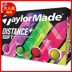 【今だけ】★単品★ テーラーメイド(TAYLOR MADE) ゴルフボール DISTANCE DISTANCE+SOFT 12P メンズ M7174701 マルチカラー