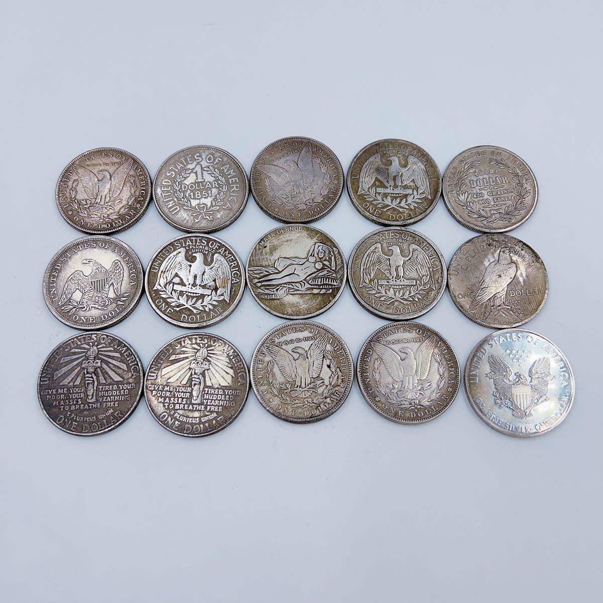 7A151 アメリカ 1ドル 硬貨他 15枚 まとめ 古銭 小銭 1ドル硬貨 海外