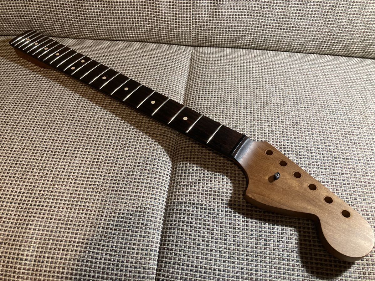 Warmoth ストラト ネック ラージヘッド ローステッドメイプル ローズ指