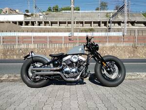  new car THUNDER250 gray THUNDER MOTORCYCLES Thunder 250 rigid frame [ full custom ] ( dragster chopper bo bar )