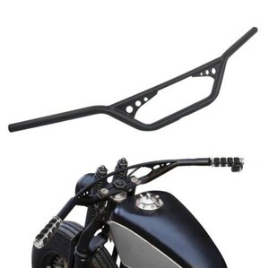 新品即決/バイク用 １インチ(25.4mm) ハンドルバー 黒/ハーレー バルカン400 800 シャドウ400 ドラッグスター400 スティード400