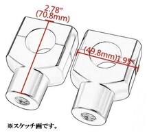 即決新品 バイク 汎用 ハンドルポスト ライザー 25.4mm 1インチ 黒 スズキ ヤマハ カワサキ ホンダ イントルーダー400 クラシック_画像3