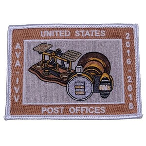 ZH57 UNITED STATES POST OFFICES 2016-2018 ワッペン パッチ ロゴ エンブレム アメリカ 米国 USA 輸入雑貨