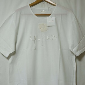  new goods stone .. next . memory pavilion limitation stone .. next .YUJIRO autographed embroidery for women wear cut and sewn shirt white L ( search stone . Pro t shirt 