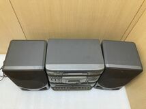 YK5960 SANYO PH-J7 サンヨー CD カセット プレーヤー　スピーカーセット　テープ再生／早送り／巻き戻しOK CD再生NG 他未確認　現状品_画像6