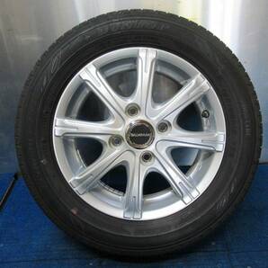 ★9分山★20年製★ ダンロップDIGI-TYRE EC202 155/65R13 社外ホイール 13×4J +45 4H-100 4本セット 軽自動車等 D1378の画像6