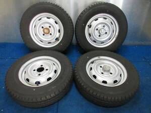 ★9分山★19年製★ グッドイヤーCARGO PRO 145/80R12 80/78N LT　ホンダ純正スチールホイール 12×3.5J 4H-100 4本セット　D1406