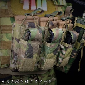 H7611ATF EMERSON GEAR 5.56 & ピストル トリプルマガジンポーチ/A-TACS-FGの画像5