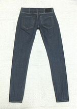 新品同様:rag & bone(ラグアンドボーン/USA製).スリム テーパード デニム 29(綿100/セルビッチ/チェーンステッチ/ロック系rjb/W81股下84)_画像2