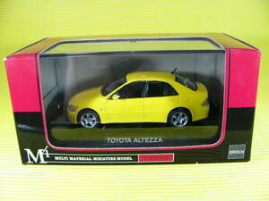 M4 エムテック 1/43 トヨタ アルテッツァ ALTEZZA 黄 (最安送料レタパ520円)