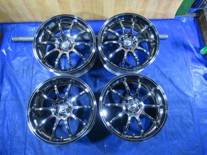 激安即決！ベンツ アウディ ADVAN Racing RS-D 18-8.5J 5H/112 ET45 中古4本セット！A8 S4 A4 A6 TT TTS Bクラス Cクラス Eクラス T007321