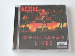 【*DEICIDE-LIVE*刻印/US Ori】DEICIDE / WHEN SATAN LIVES CD ROADRUNNER US RR8704-2 ディーサイド,USデスメタル王者98年ライヴ名盤