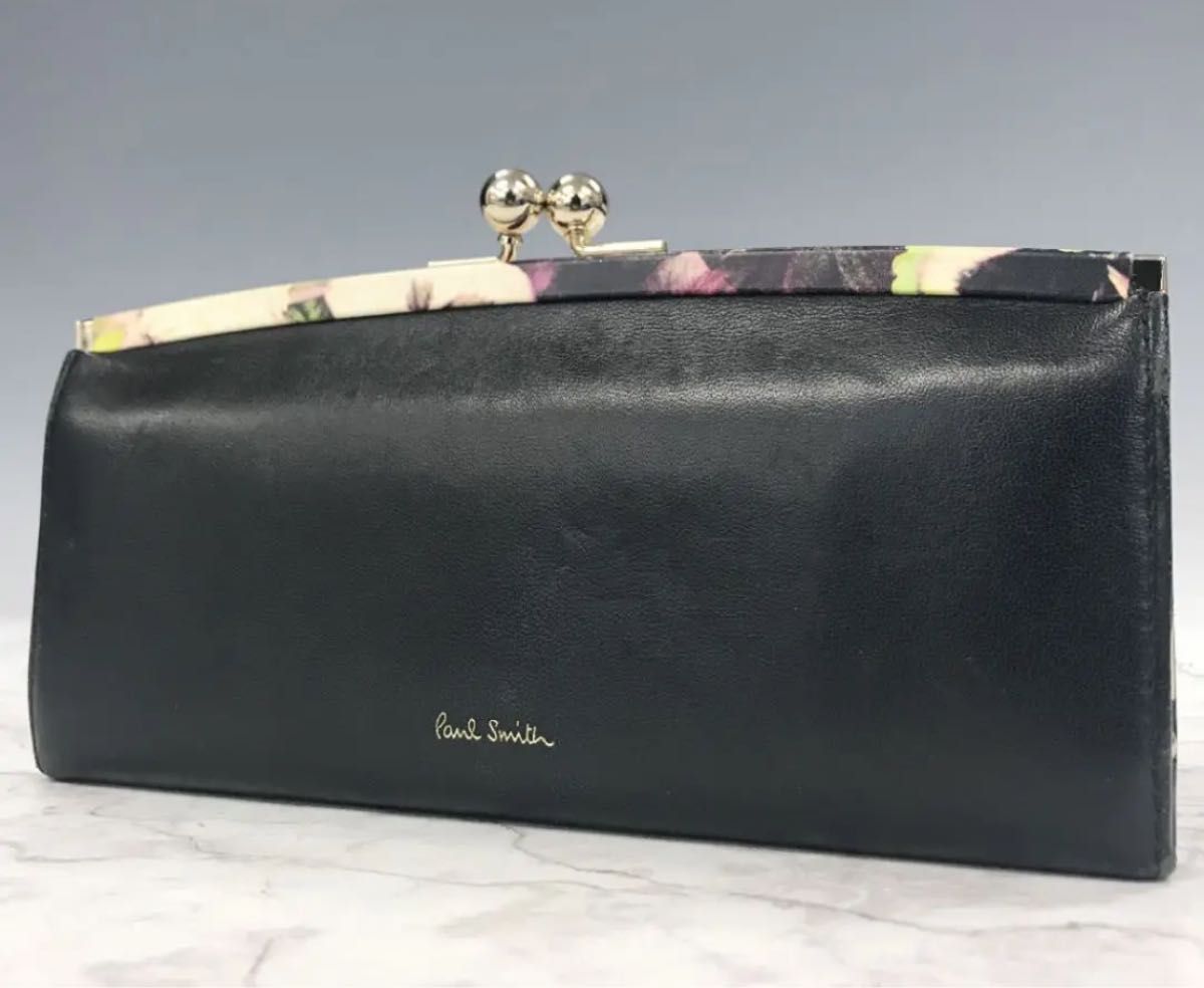 美品/箱付】Paul Smith ポールスミス がま口長財布 ロングウォレット