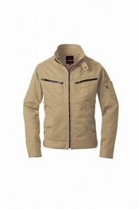 バートル 5501 長袖ジャケット カーキ LLサイズ 秋冬用 防縮 綿素材 作業服 作業着 5501シリーズ