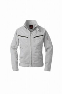 バートル 5501 長袖ジャケット シルバー Sサイズ 秋冬用 防縮 綿素材 作業服 作業着 5501シリーズ