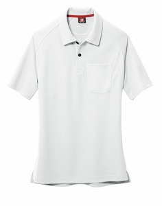 バートル 105 半袖ポロシャツ マイクロハニカムメッシュ ホワイト Sサイズ 吸汗速乾 作業服 作業着