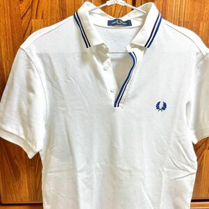 FRED PERRY フレッドペリー　ポロシャツ　ホワイト　半袖 Sサイズ