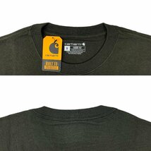 Carhartt (カーハート) Workwear LS Pocket T-Shirt ロンT 長袖Tシャツ K126 ダークグリーン PEAT S メンズ /036_画像3