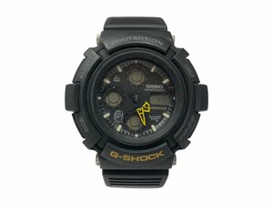 CASIO (カシオ) G-SHOCK Gショック デジアナ腕時計 マンシリーズ ガウスマン 耐衝撃構造 AW-571 ブラック イエロー メンズ/091