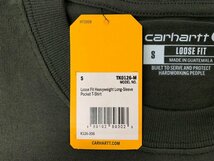 Carhartt (カーハート) Workwear LS Pocket T-Shirt ロンT 長袖Tシャツ K126 ダークグリーン PEAT S メンズ /036_画像5