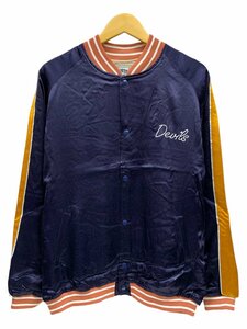 HOUSTON (ヒューストン) RAYON AWARD JACKET (DEVILS) レーヨンアワードジャケット XXL 51248 ネイビー 紺 メンズ /036