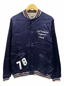 HOUSTON (ヒューストン) RAYON AWARD JACKET (EAST) レーヨンアワードジャケット L 51250 ネイビー 紺 メンズ /036