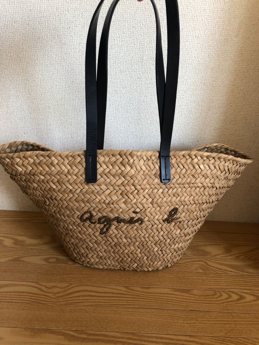 夏最終価格 アニエスベー カゴバッグ&新品可愛いミニハンカチ+おまけ